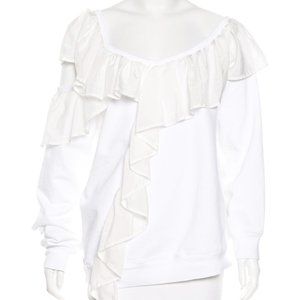 NEW CLU Silk-Trimmed Cutout Top w/ Tags